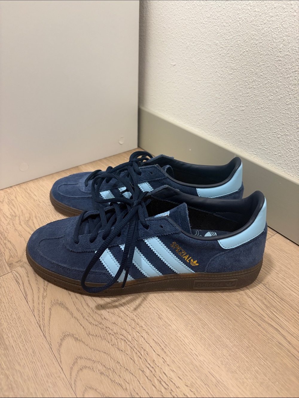 Adidas Handball Spezial in Blue and Light Blue Suede